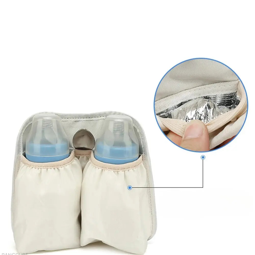 Wickeltasche Baby-Rucksack – wasserdicht & mit Kinderwagenhaken
