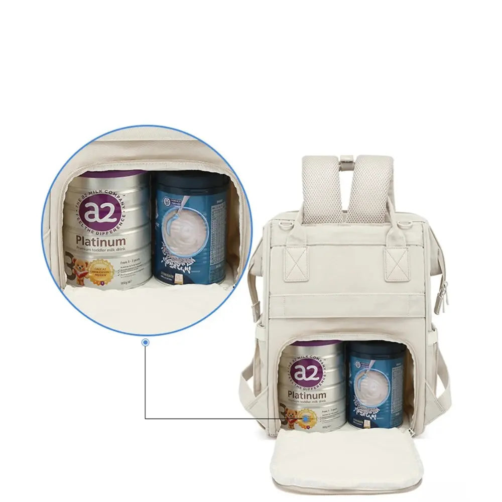 Wickeltasche Baby-Rucksack – wasserdicht & mit Kinderwagenhaken