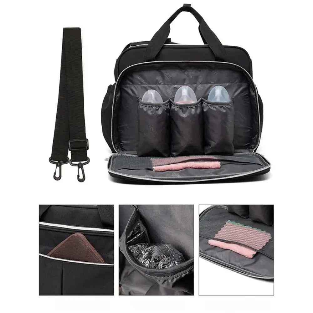 Wickeltasche Baby Urban – Grau & Praktisch | Nuvlee