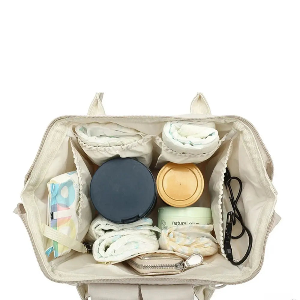 Wickeltasche Baby-Rucksack – wasserdicht & mit Kinderwagenhaken