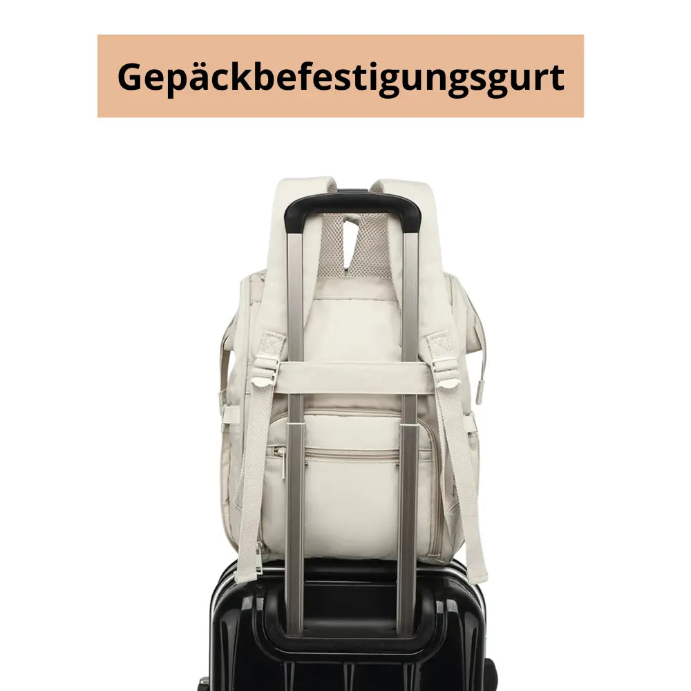 Wickeltasche Baby-Rucksack – wasserdicht & mit Kinderwagenhaken