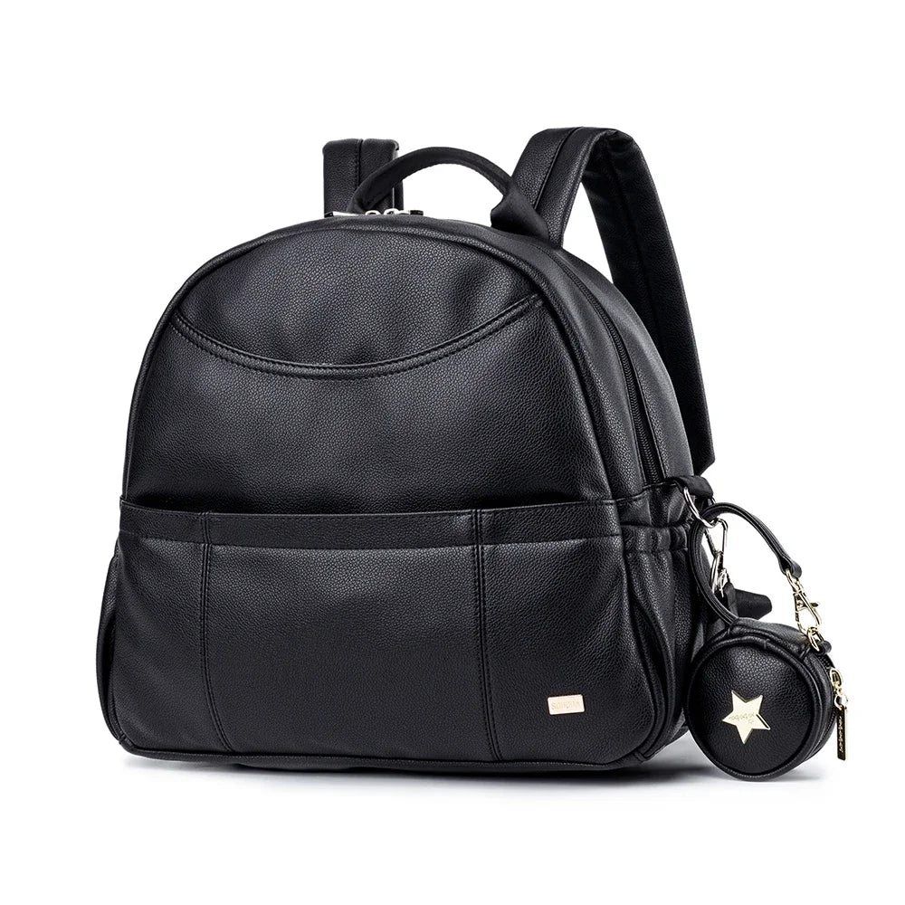 Wickeltasche Schwarz Move – Mit vielen Taschen & kompakt | Nuvlee