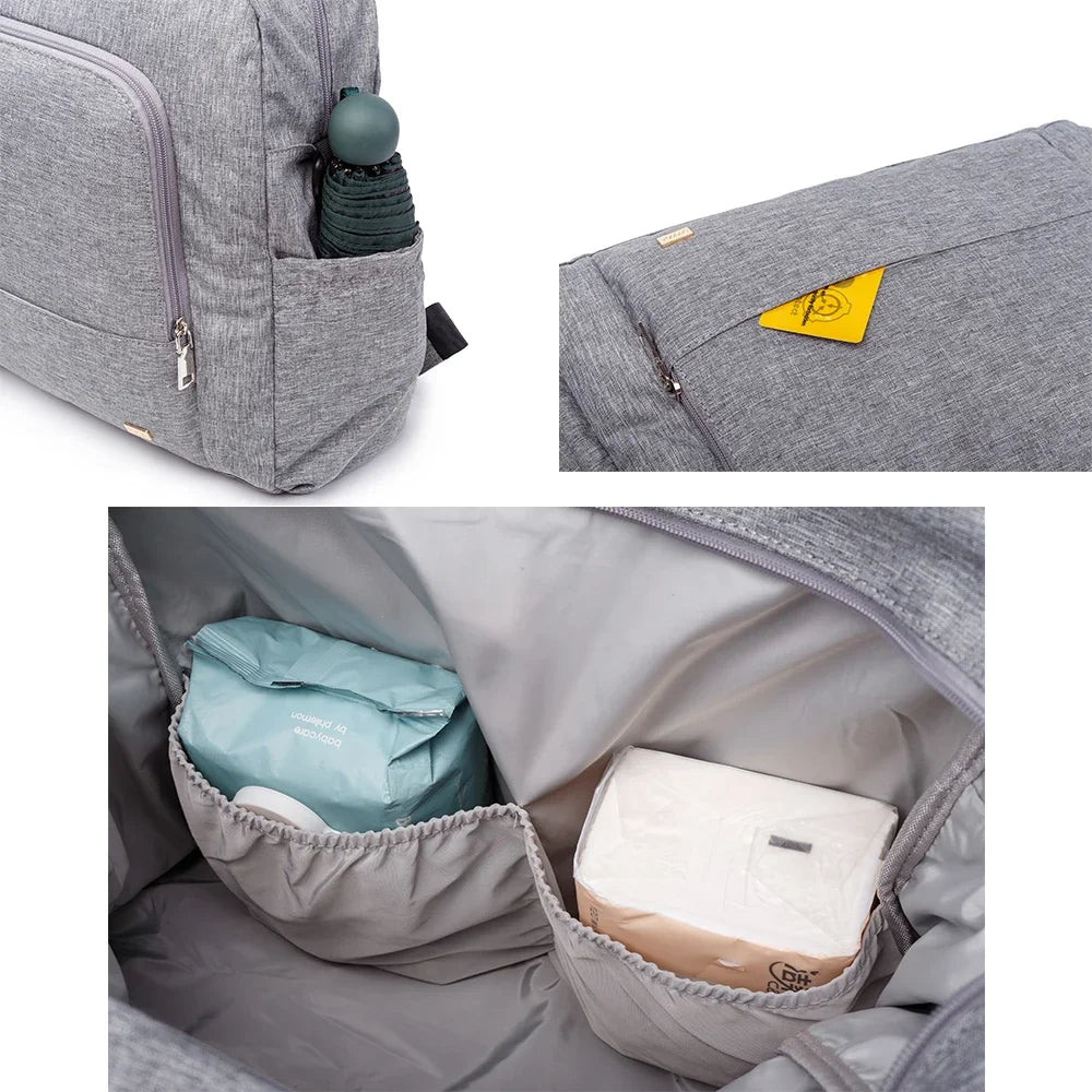Wickeltasche Kinderwagen Max – Groß & pflegeleicht für Mamas | Nuvlee
