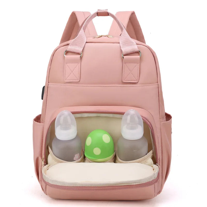 Wickeltasche Beige
