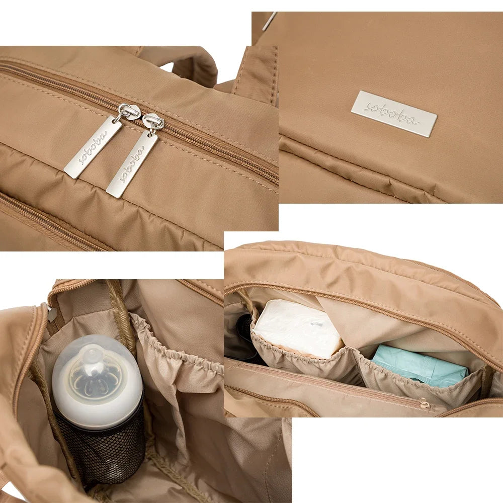 Wickeltasche Schwarz Travel – Robust & Geräumig | Nuvlee