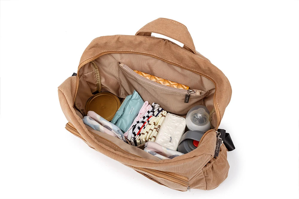 Wickeltasche Kinderwagen Cozy – Weicher Stoff & Viel Platz | Nuvlee