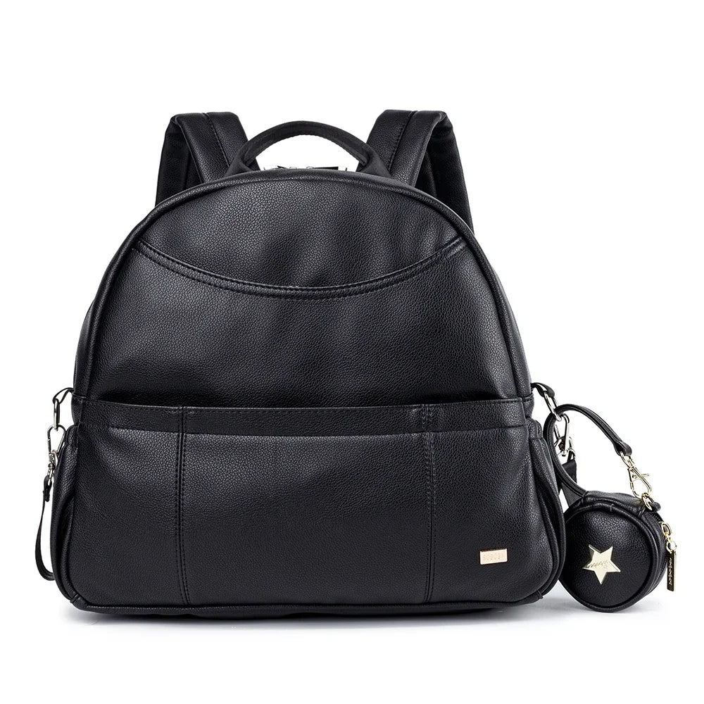 Wickeltasche Schwarz Urban – Stilvoll & Geräumig | Nuvlee