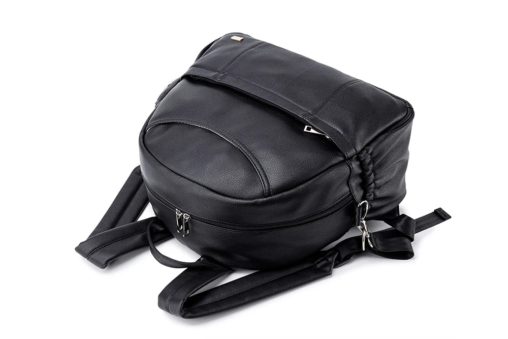 Wickeltasche Schwarz Move – Mit vielen Taschen & kompakt | Nuvlee