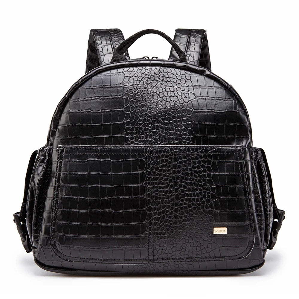 Wickeltasche Schwarz Classy – Elegant & Geräumig | Nuvlee
