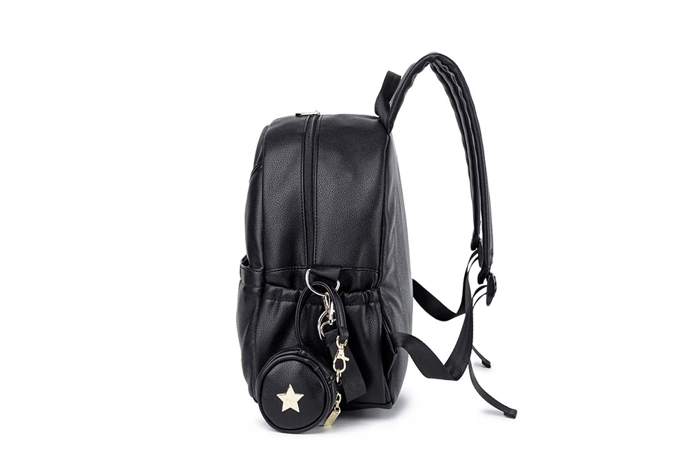 Wickeltasche Schwarz Move – Mit vielen Taschen & kompakt | Nuvlee