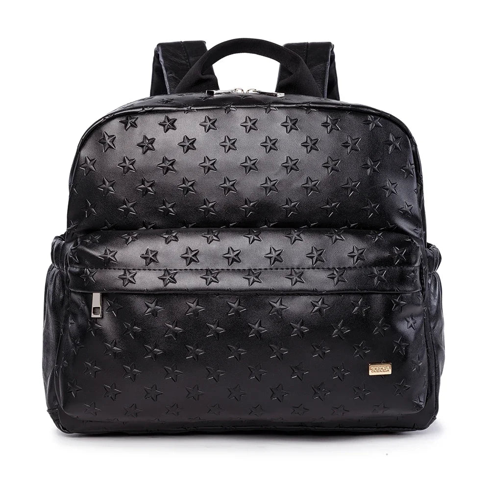 Wickeltasche Schwarz Star – Praktisch & stilvoll für unterwegs | Nuvlee