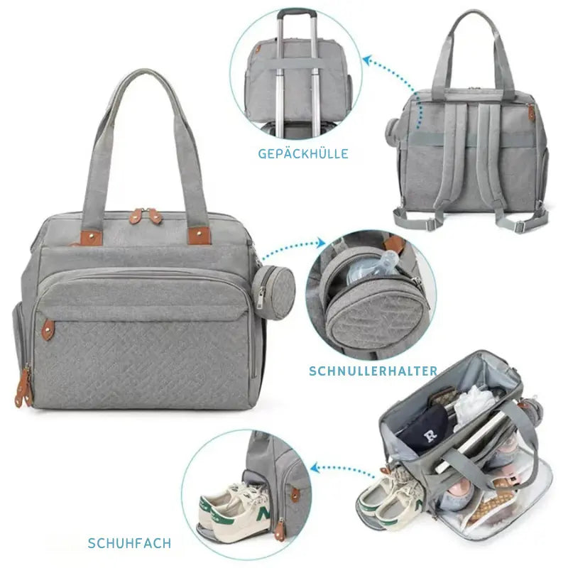 Wickeltasche Baby – Für Mama & Papa, Groß & Praktisch