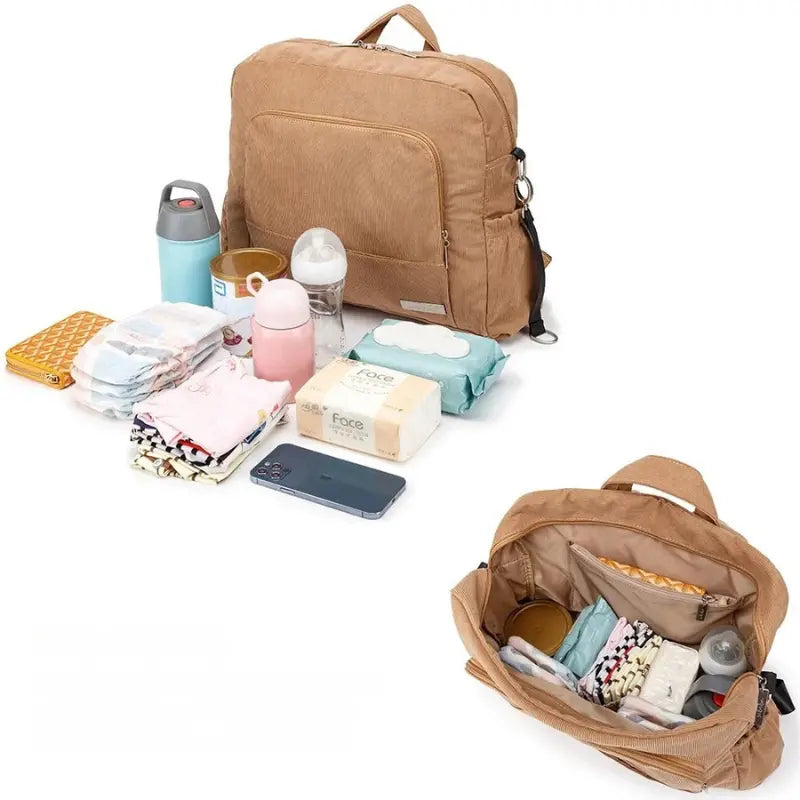 Wickeltasche Kinderwagen Cozy – Weicher Stoff & Viel Platz | Nuvlee