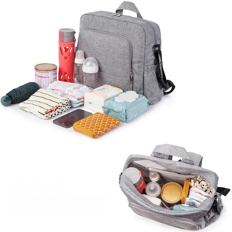 Wickeltasche Kinderwagen Max – Groß & pflegeleicht für Mamas | Nuvlee