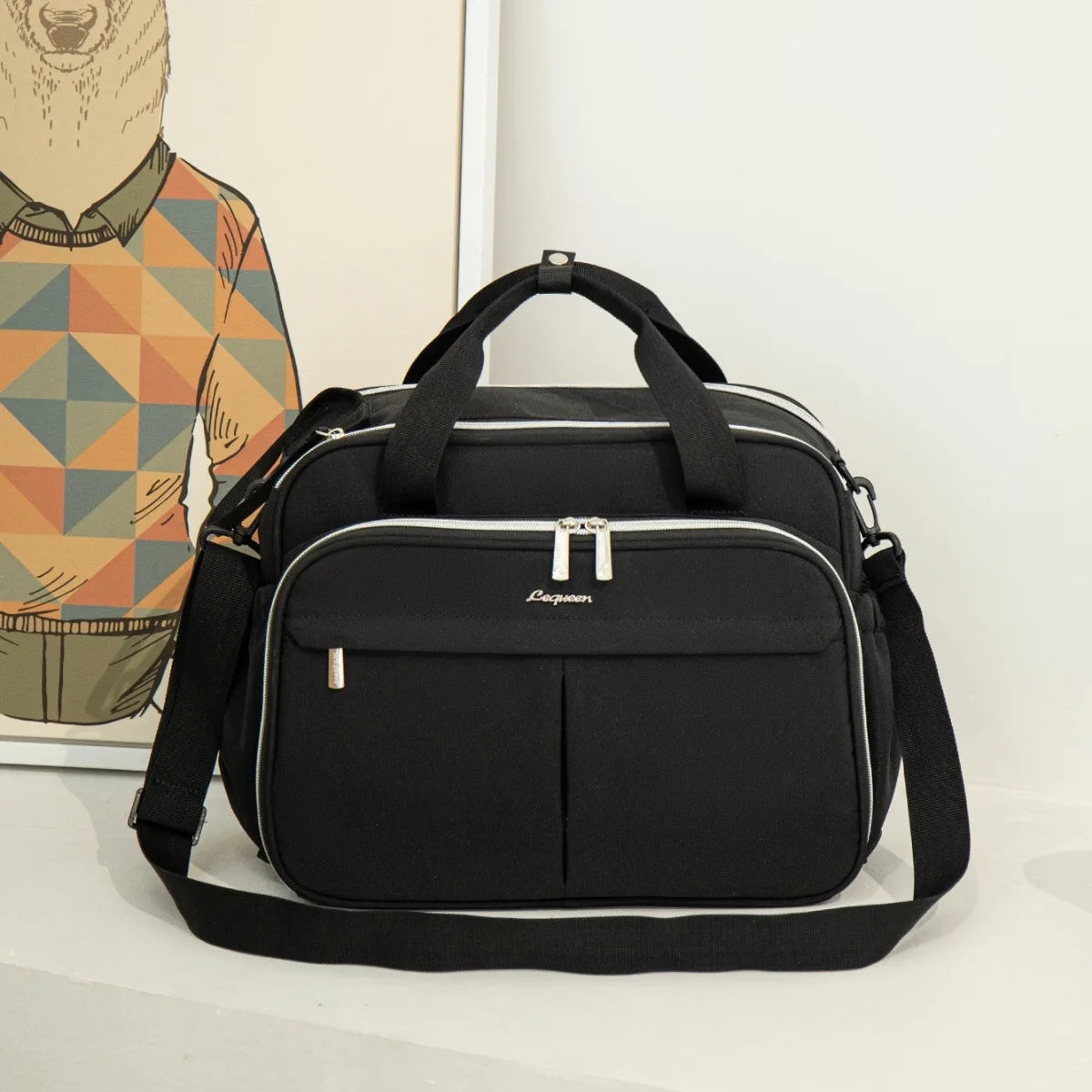 Wickeltasche Baby Urban – Grau & Praktisch | Nuvlee