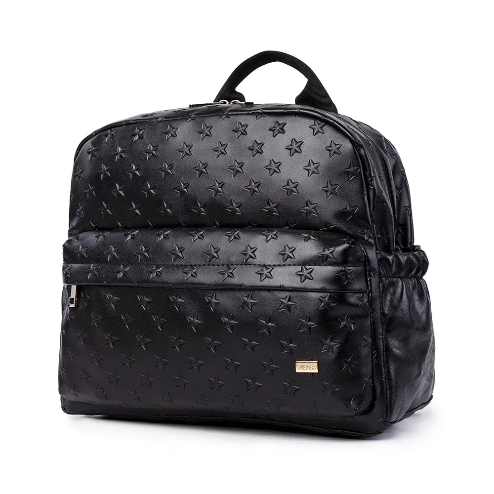 Wickeltasche Schwarz Star – Praktisch & stilvoll für unterwegs | Nuvlee