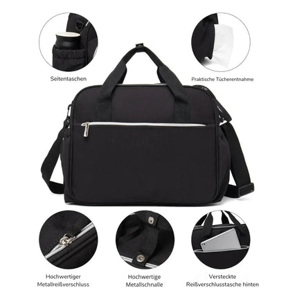 Wickeltasche Baby Urban – Grau & Praktisch | Nuvlee