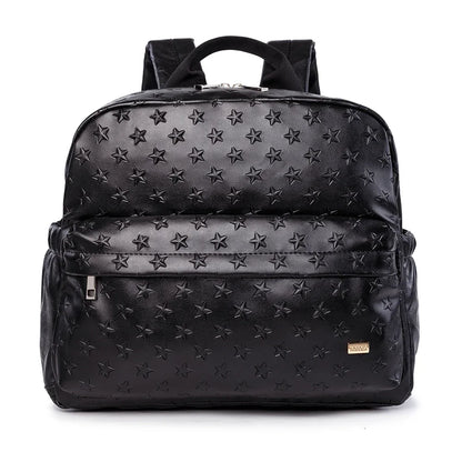 Wickeltasche Schwarz Star – Praktisch & stilvoll für unterwegs | Nuvlee