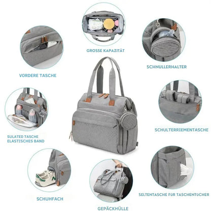 Wickeltasche Baby – Für Mama & Papa, Groß & Praktisch